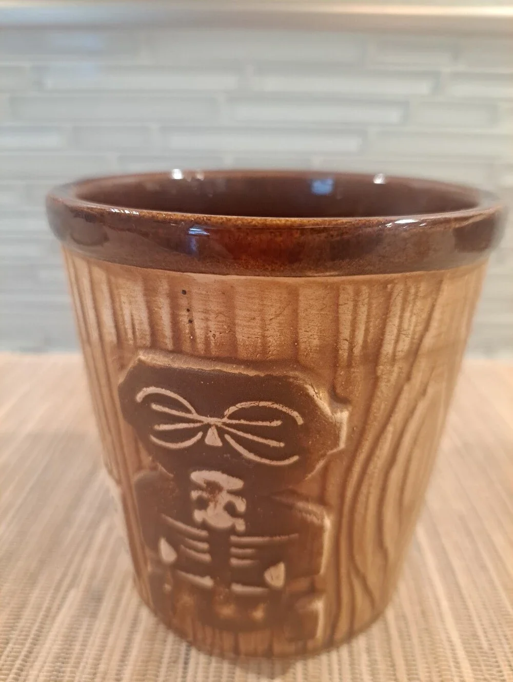 Vtg Harvey’s Lake Tahoe Tiki Mug Bucket Style-OMC-1960’s Barware